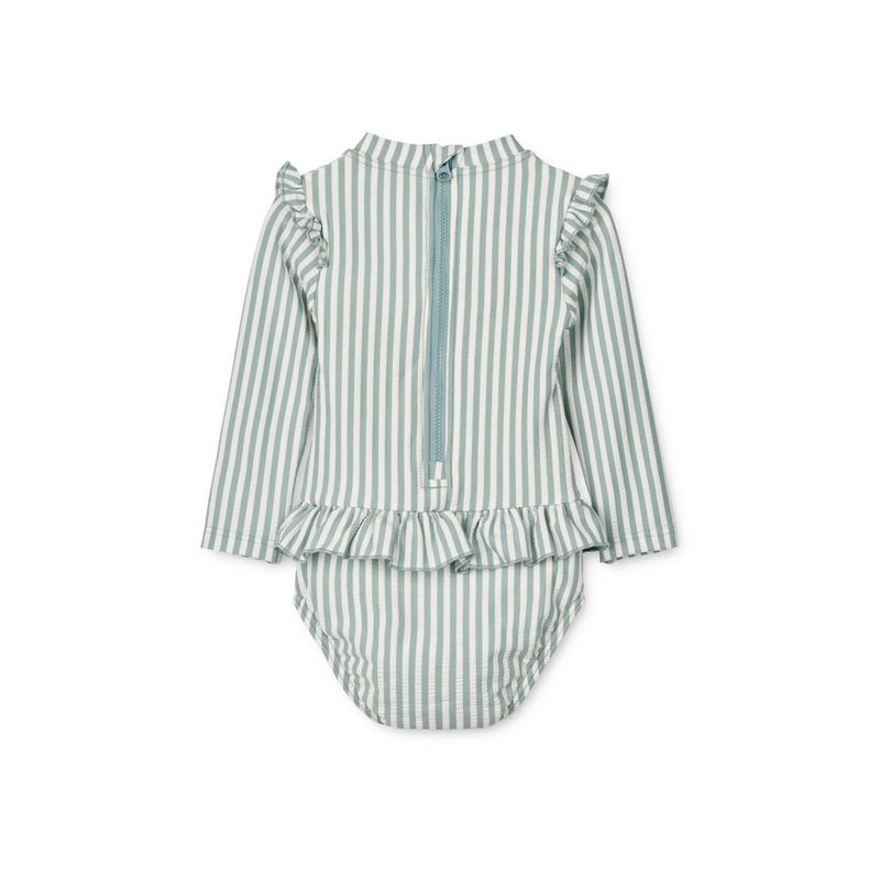 Sille Swim Jumpsuit Y/D stripe Sea blue/white LIEWOOD