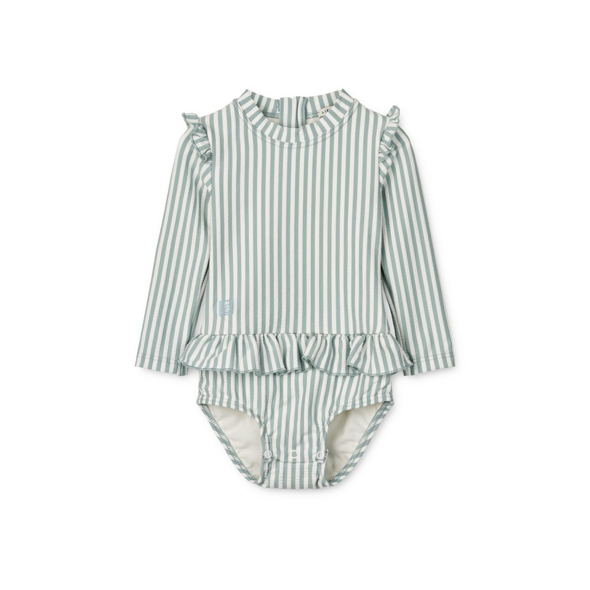 Sille Swim Jumpsuit Y/D stripe Sea blue/white LIEWOOD