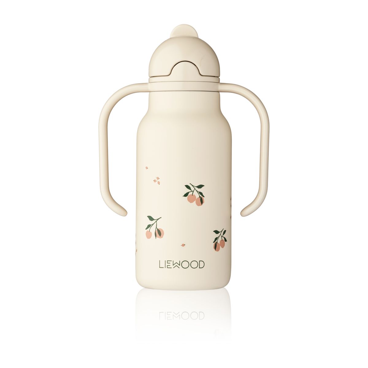 Liewood Kimmie Printed Bottle 250 Ml - Peach / Sea shell - WATER BOTTLE