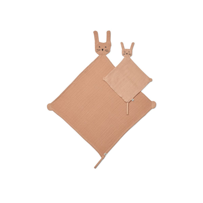 Liewood Alya Rabbit Cuddle Cloth Set - Pale tuscany - CUDDLE CLOTH