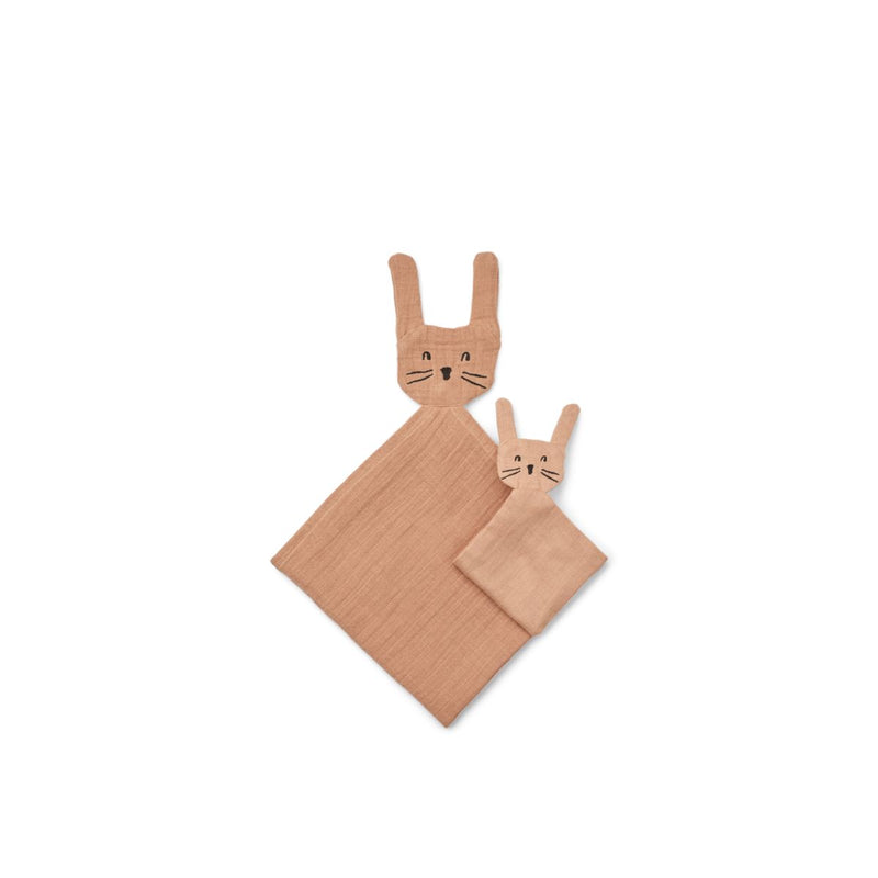 Liewood Alya Rabbit Cuddle Cloth Set - Pale tuscany - CUDDLE CLOTH