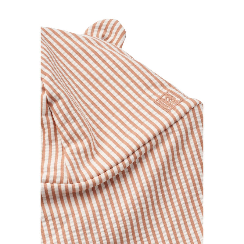 Liewood Senia seersucker sun hat - Y/D stripe Pale tuscany / Creme de la creme - SWIM HAT