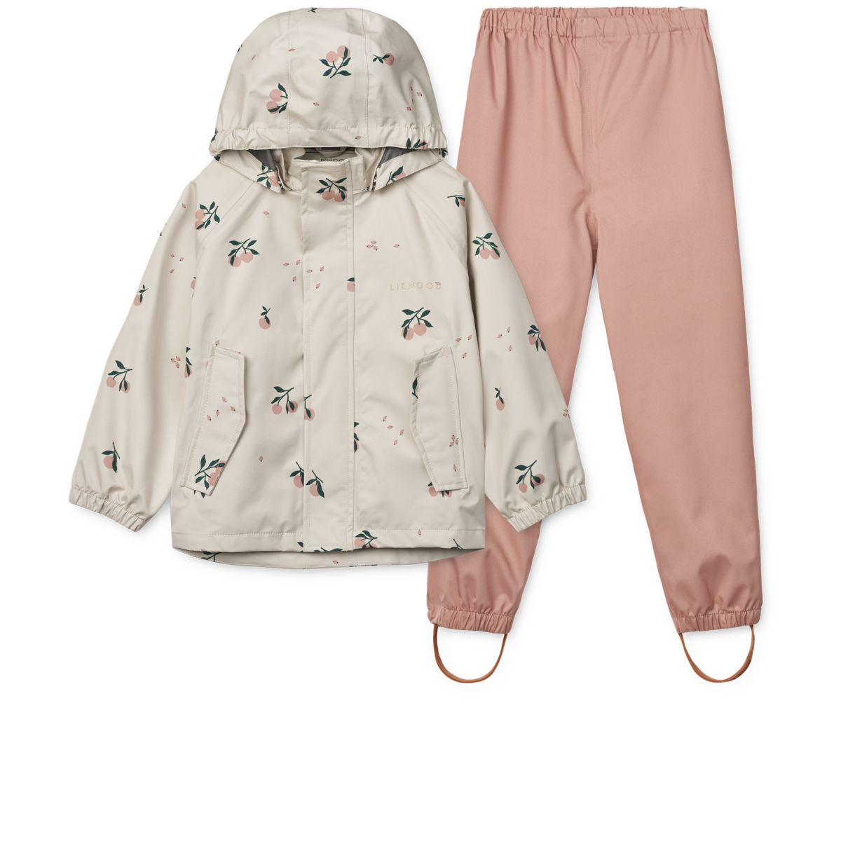 Liewood Pedia Rainwear Set - Peach / Sea shell - SET