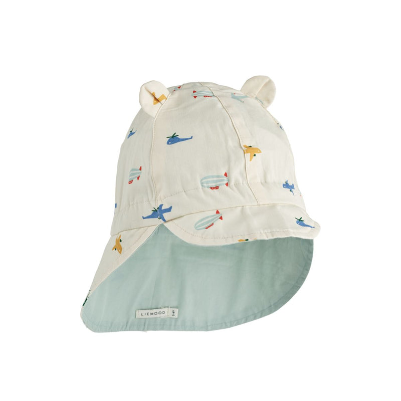 Liewood Gorm Reversible Sun Hat - Aviator / Ecru - HATS/CAP