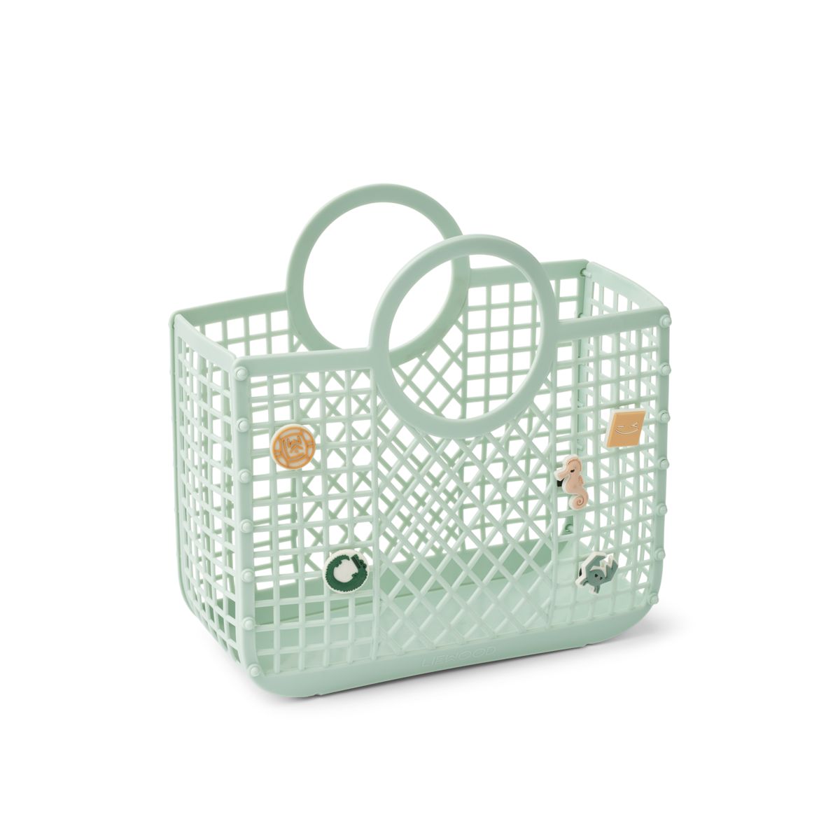 Liewood Samantha Basket with Charms - LIght Peppermint - BASKET BAG