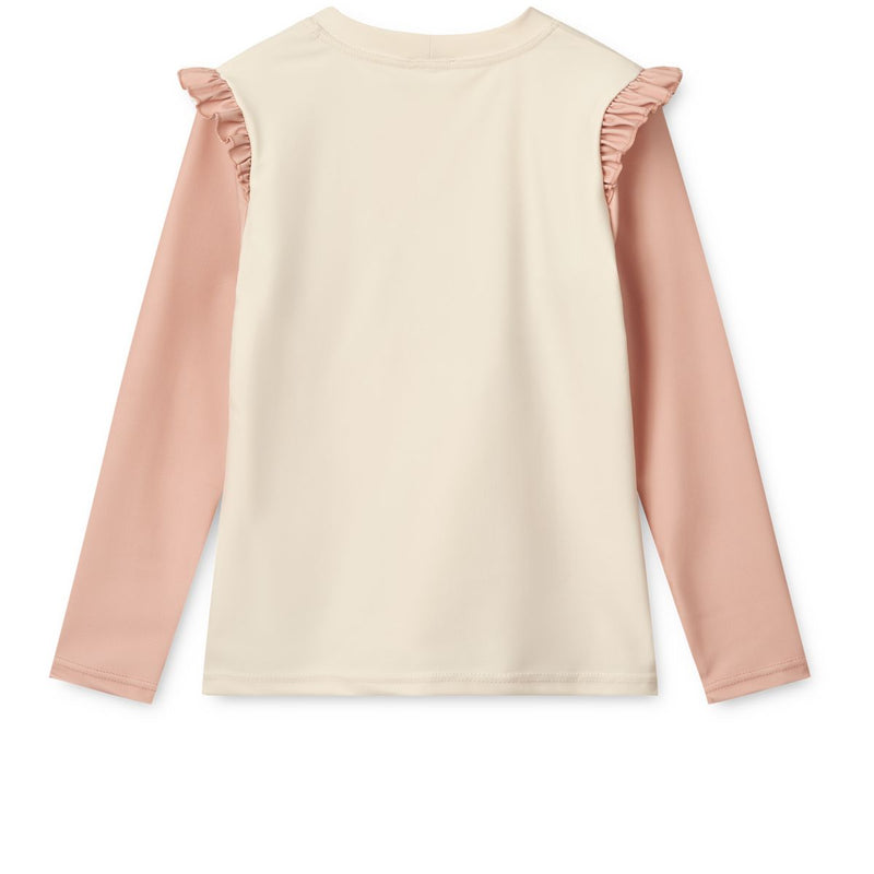 Liewood Tenley placement swim tee - Pale tuscany / Ecru - SWIM TEE