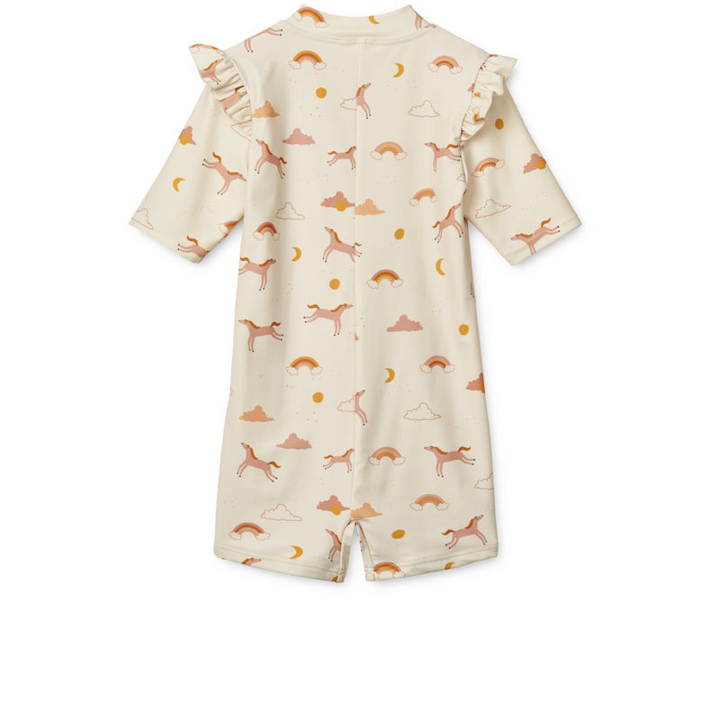 Liewood Amel printed swim jumpsuit - Dream / Ecru - SWIMSUIT