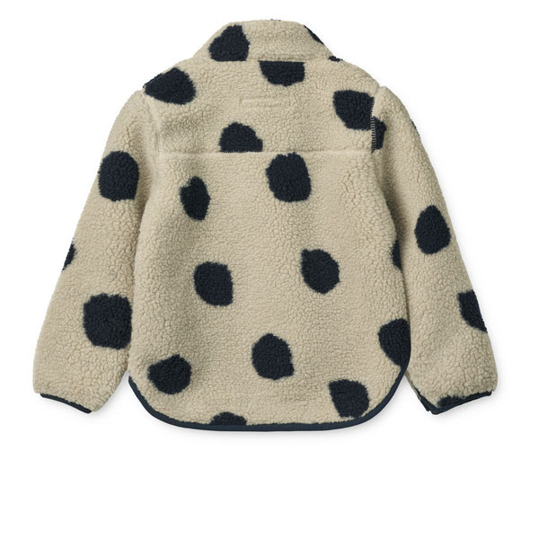 Liewood Noam Pile Jacket - Spot dots / Mist - JACKET