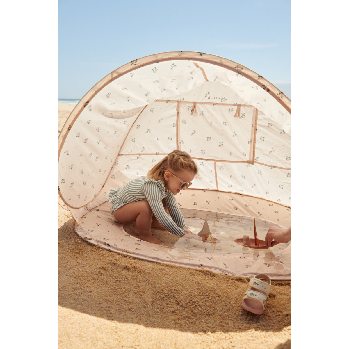 Liewood Everett Pop Up Tent with Paddling Pool - Peach / Sea shell - TENT