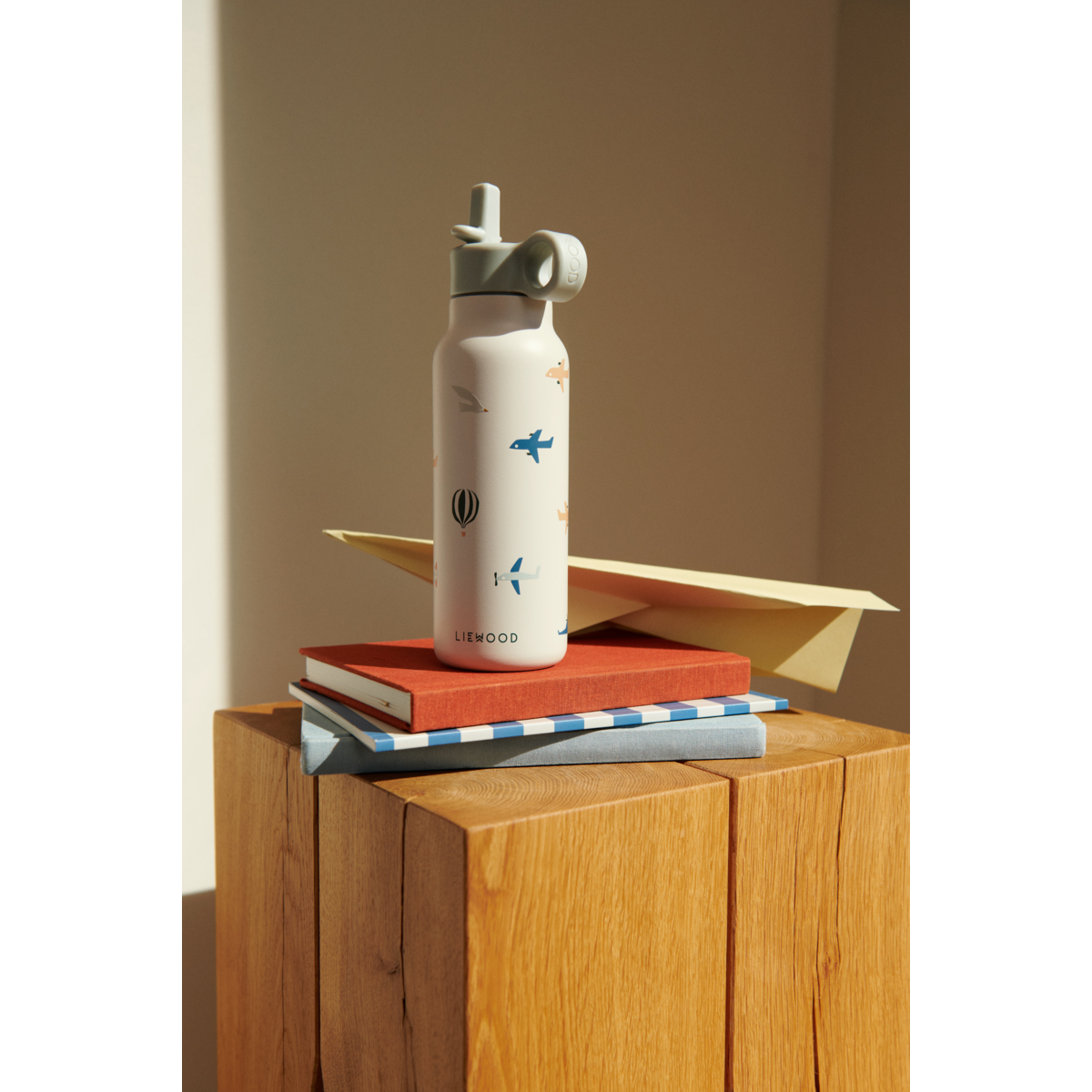 Liewood Falk Water Bottle 350 ml - Aviator / Ecru - WATER BOTTLE