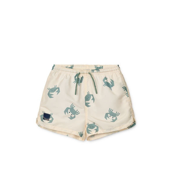 Liewood Aiden Printed Board Shorts - Crab / Sandy - BOARD SHORTS