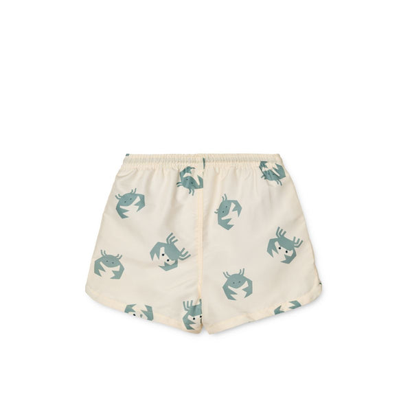 Liewood Aiden Printed Board Shorts - Crab / Sandy - BOARD SHORTS