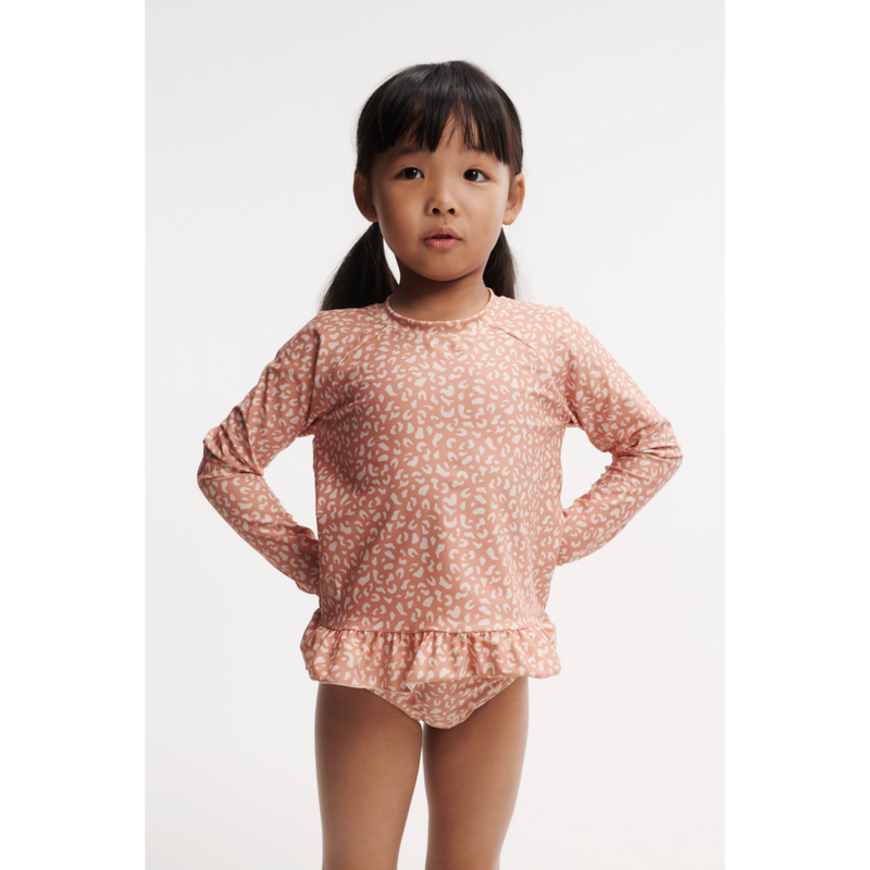 Liewood Dagny Swim Set - Mini leo / Tuscany rose - SWIM SET