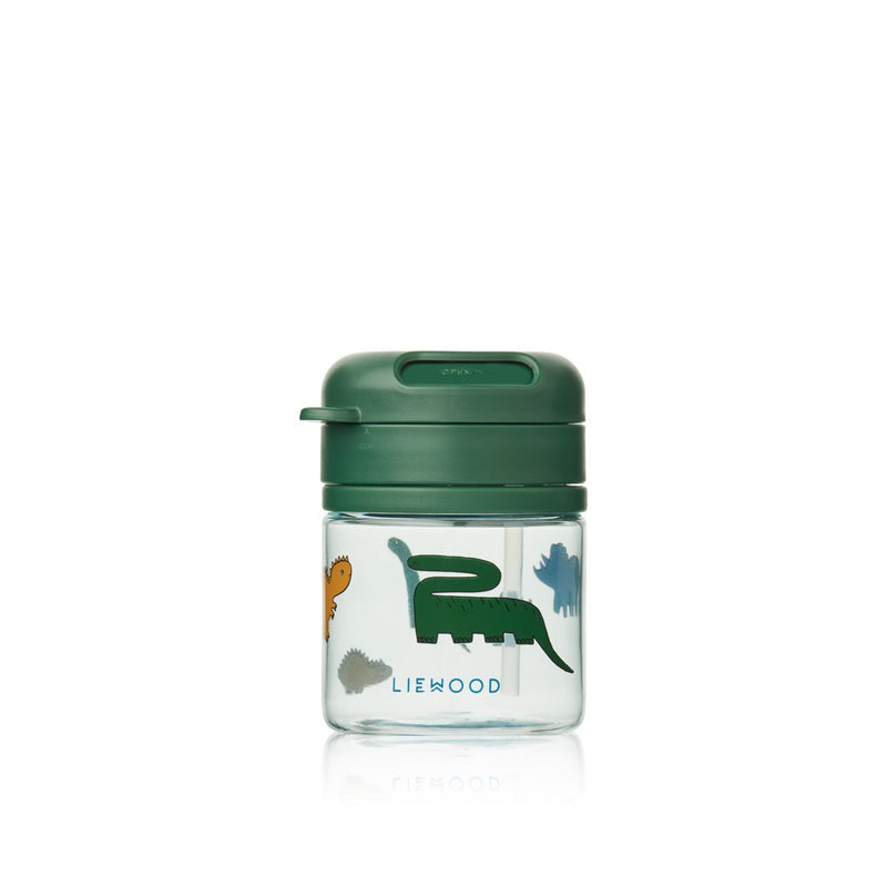 Liewood Pavia Tritan Straw Cup 280 ml - Dinosaurs / Mist - CUP