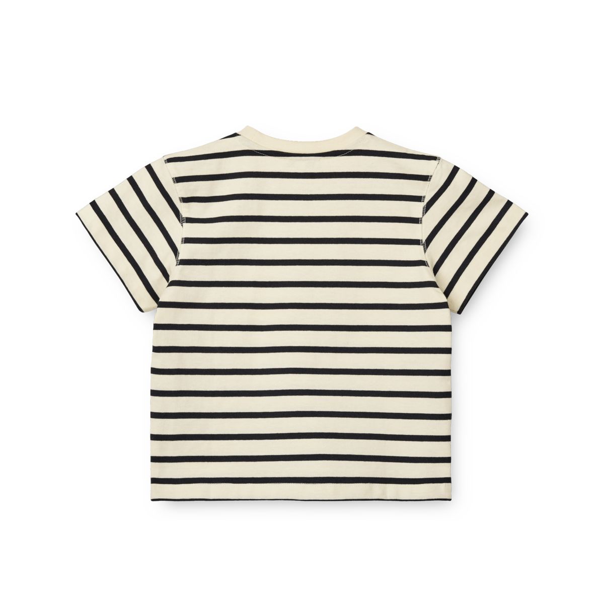 Liewood Sixten Striped Cotton T-Shirt - Y/D Stipes Classic navy / Creme de la creme - TSHIRT