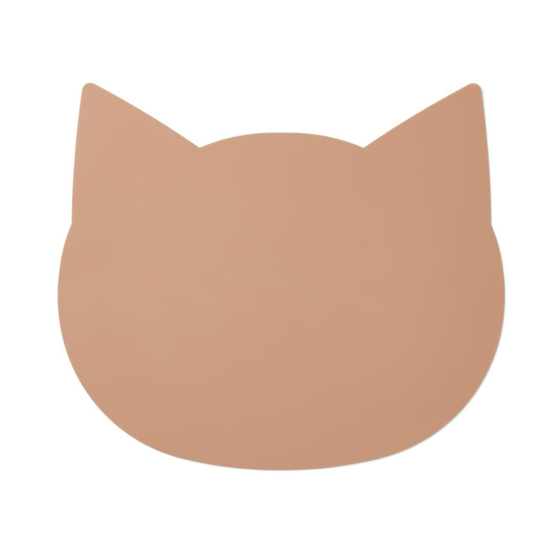Liewood Aura cat placemat - Dark rose - PLACEMAT