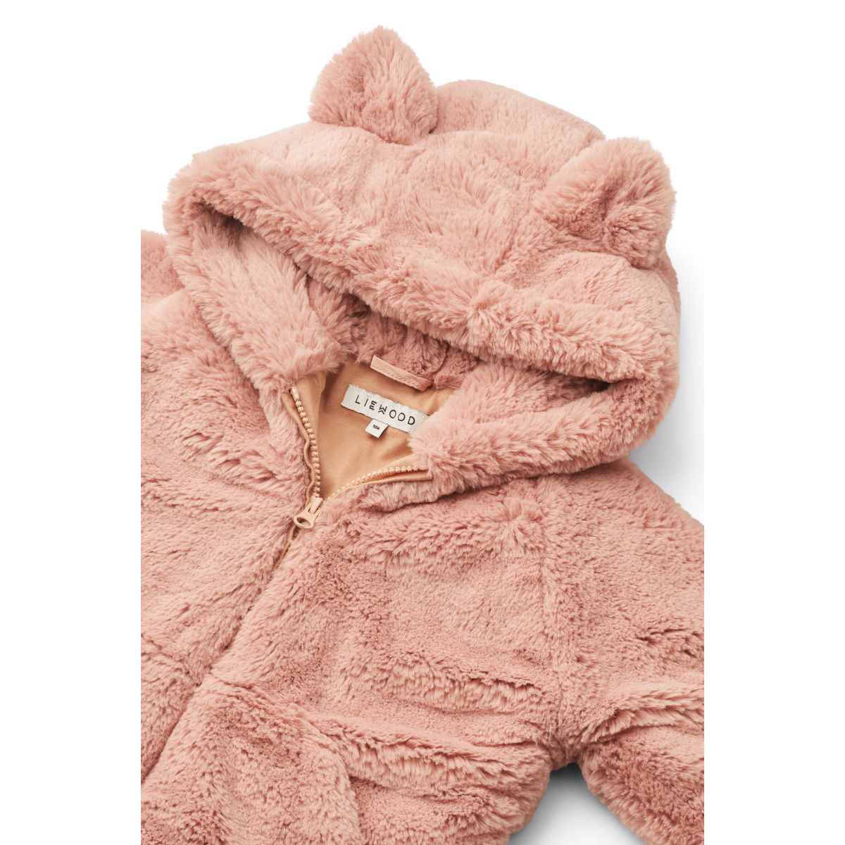 Liewood Aviona Plush Cat Jacket - Pale tuscany - JACKET
