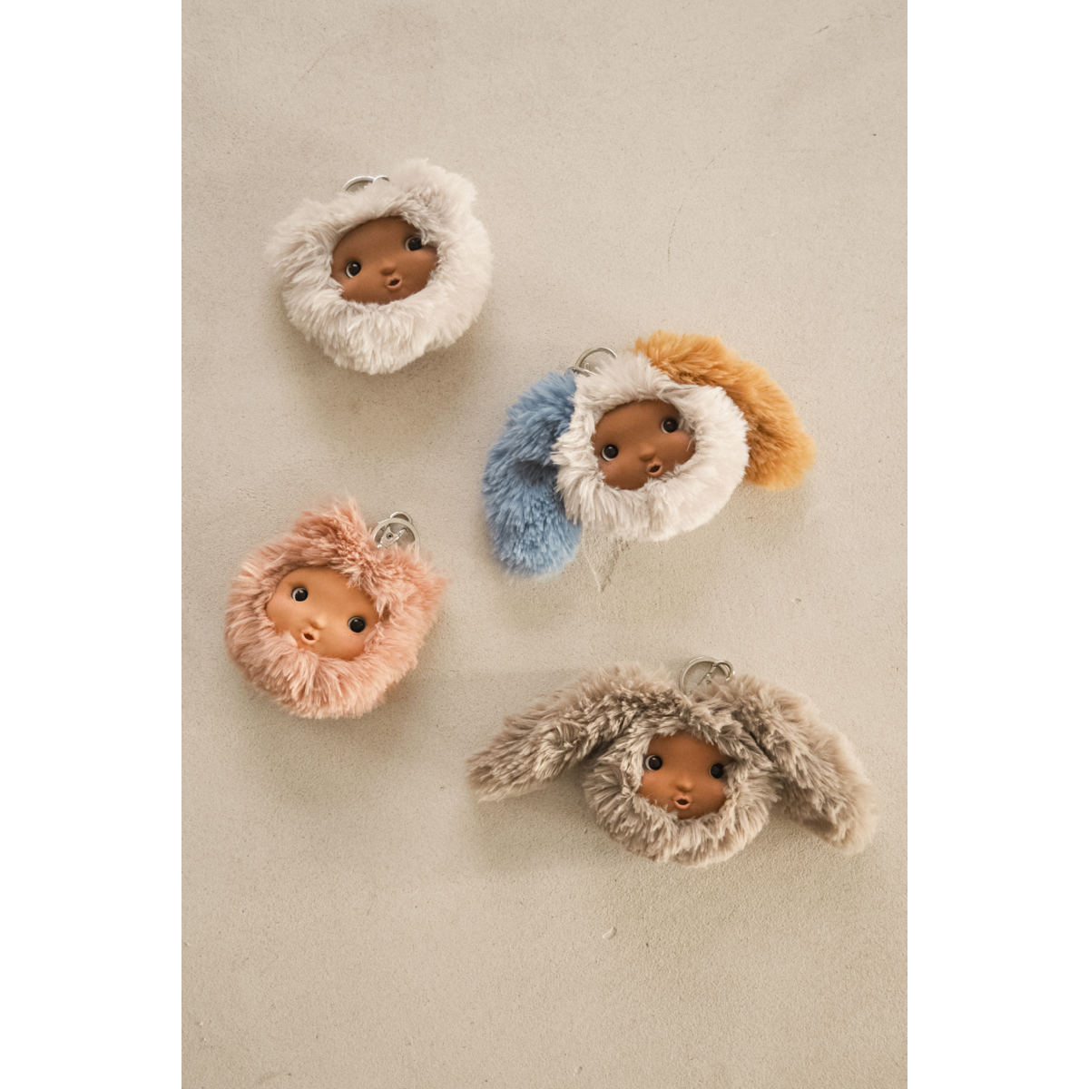 Riley Plush Keychain - Sandy / Yuzu / Beach Blue