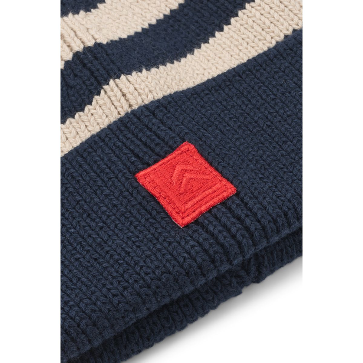EZRA Mütze - Classic navy / Sandy stripe