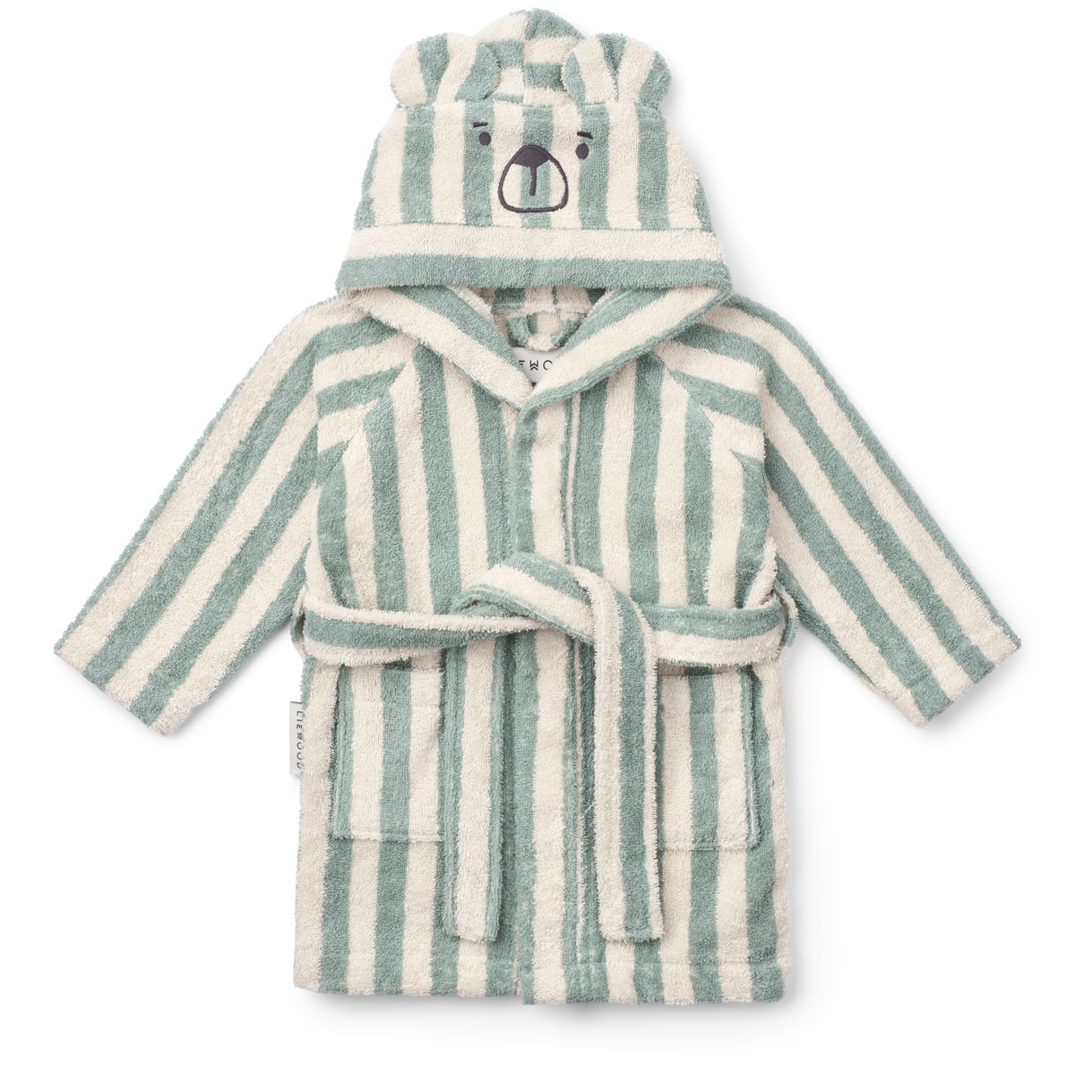 Lily  Bathrobe - Peppermint / creme de la creme