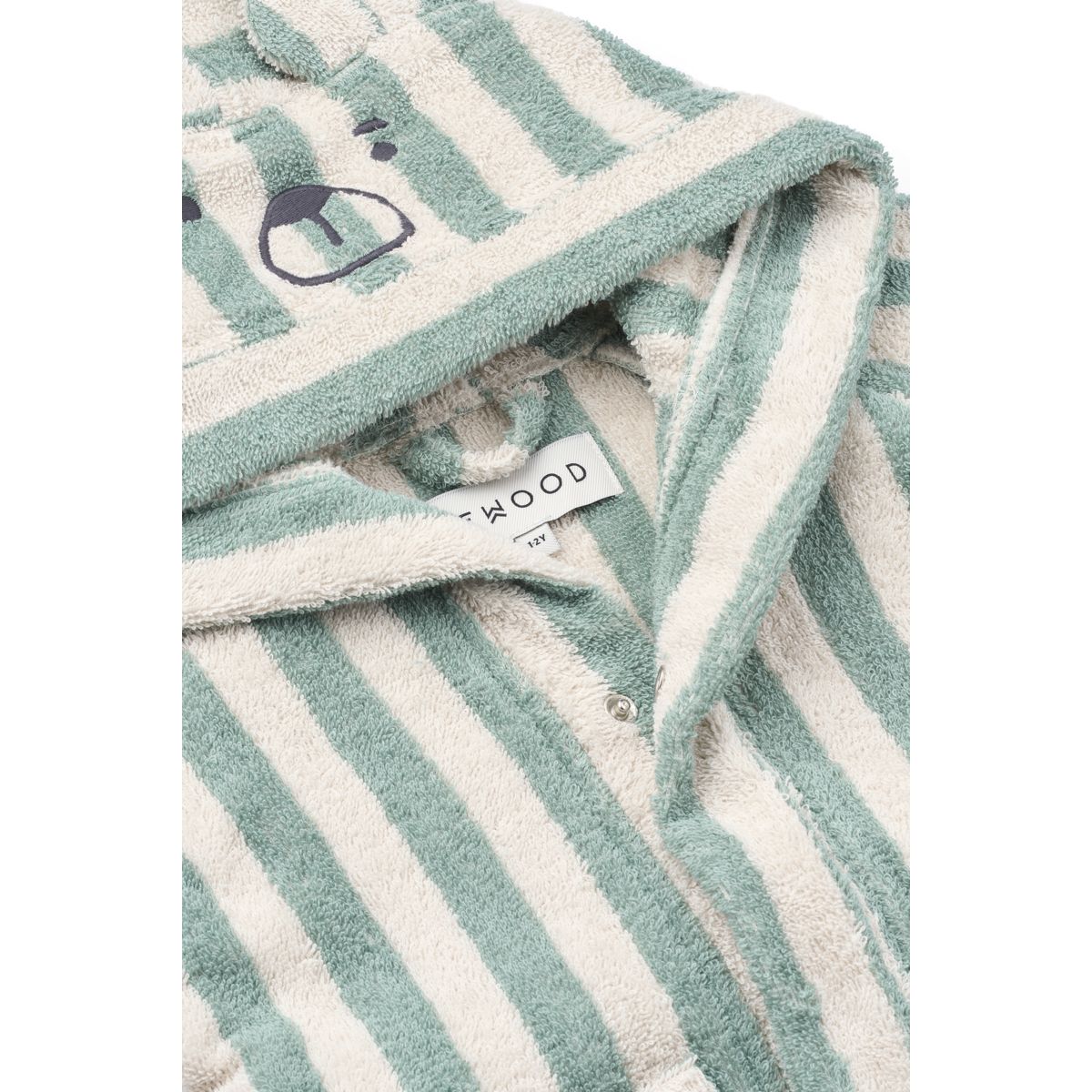 Lily  Bathrobe - Peppermint / creme de la creme