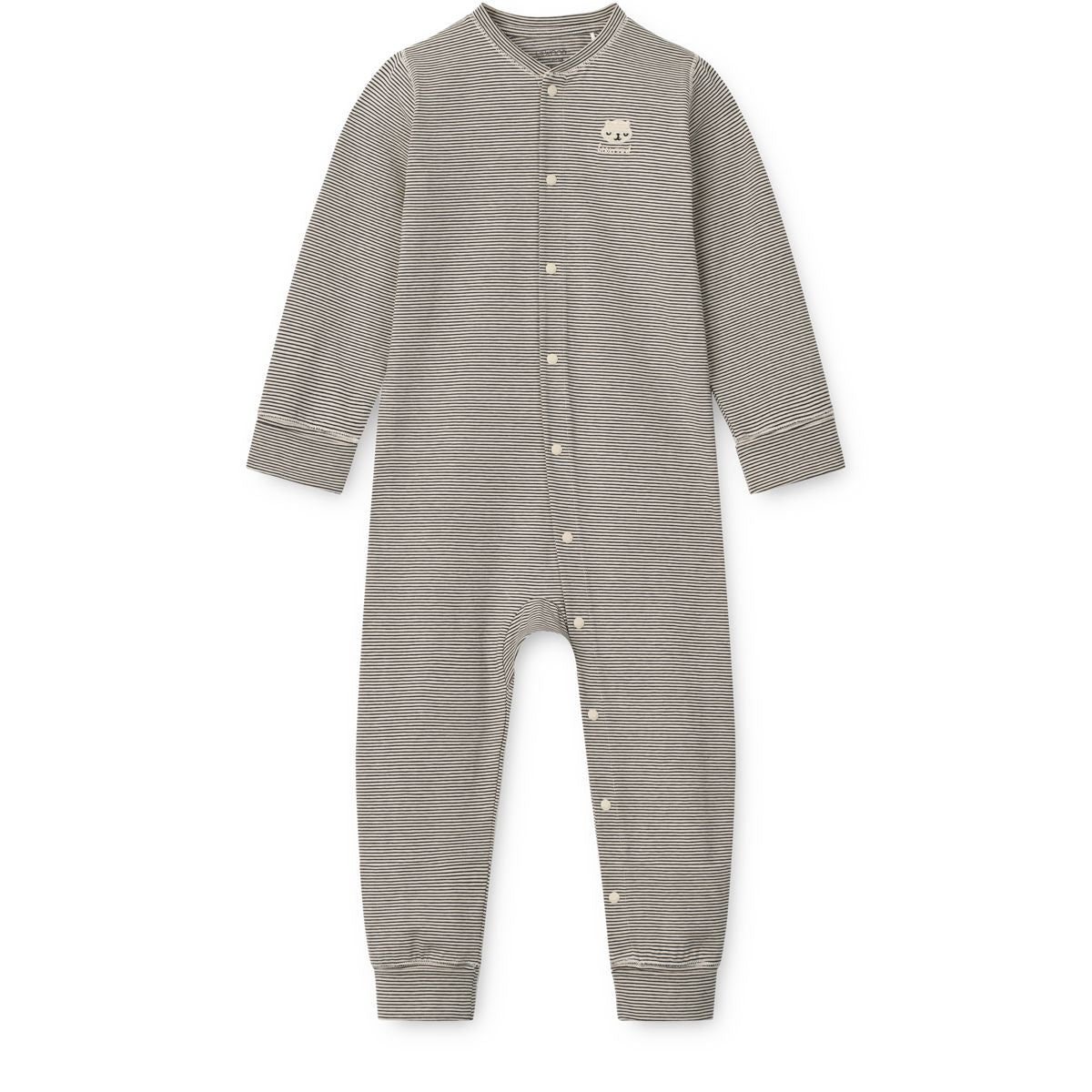 Liewood Birk Grow Striped Pyjamas Jumpsuit - Y/D Sandy / Classic navy stripe - PYJAMAS JUMPSUIT