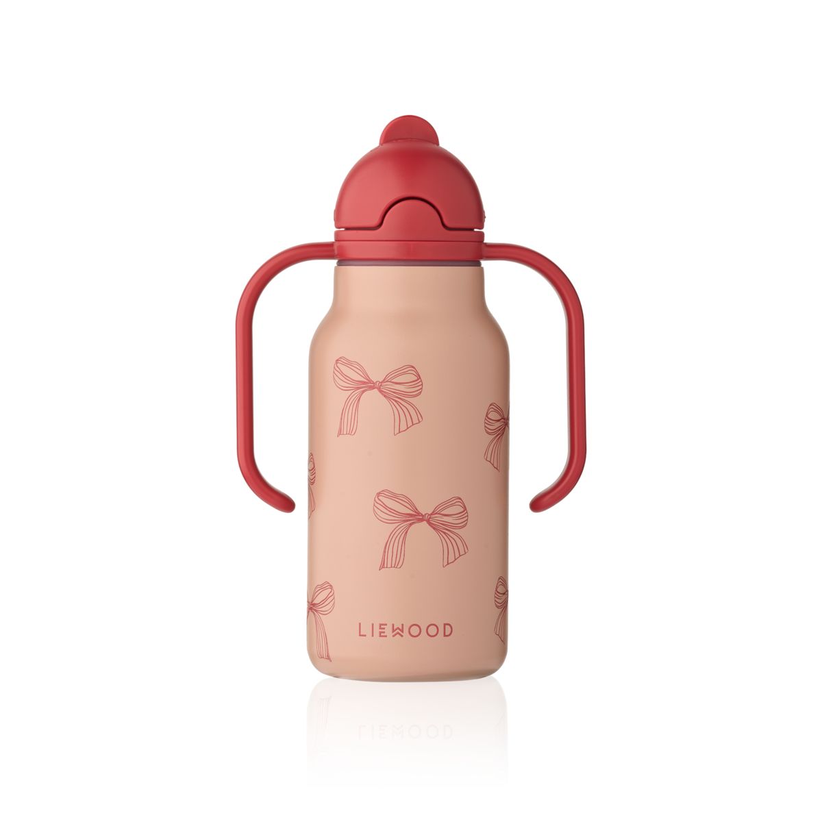 Liewood KIMMIE Steel Water Bottle 250 Ml - Bows / Pale tuscany - WATER BOTTLE