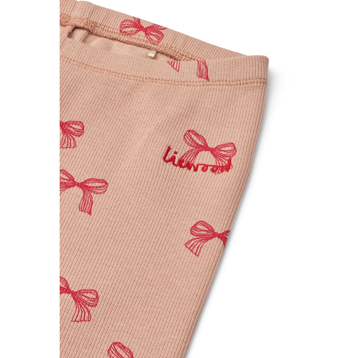 Liewood MARIEN Rib Leggings - Bows / Pale tuscany - LEGGINGS