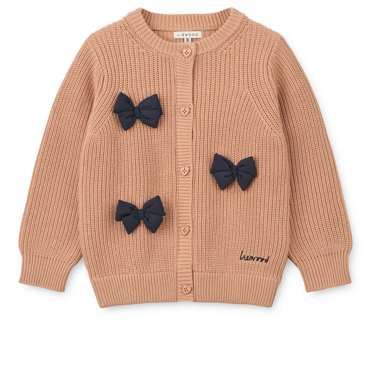 Liewood THEA Knit Cardigan - Bow / Pale Tuscany - CARDIGAN