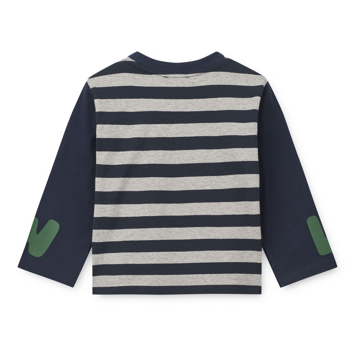 Liewood FRANCIS Long-sleeve T-shirt - Grey Melange / Classic Navy Mix - TSHIRT