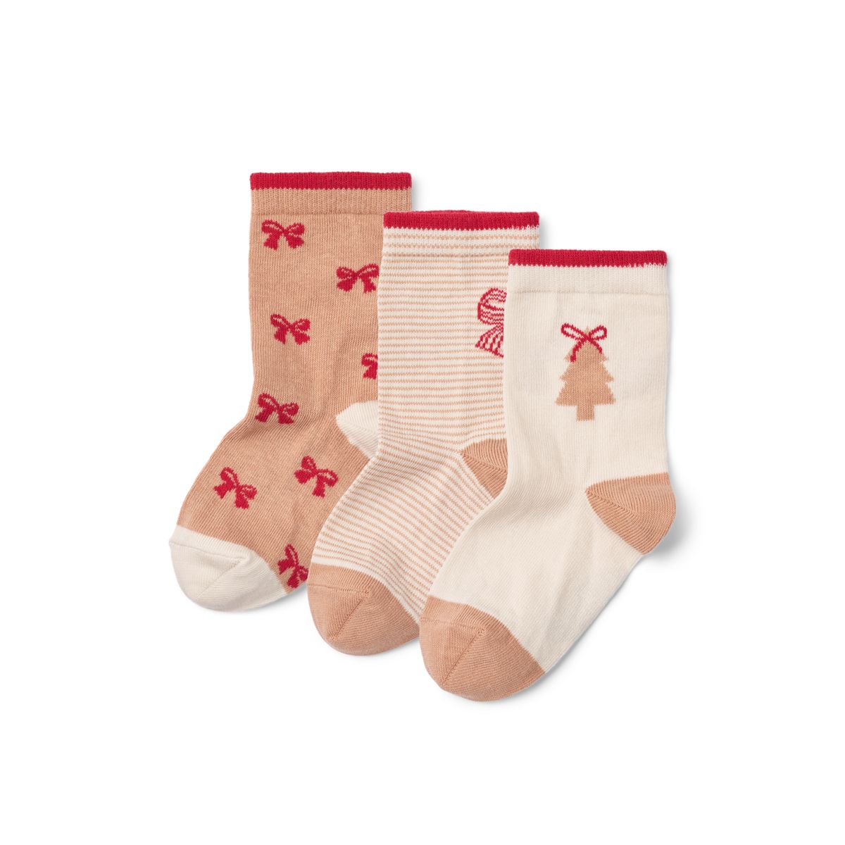 Liewood Silas Socks 3-Pack - Bow / Pale Tuscany Multi Mix - SOCKS/STOCKINGS
