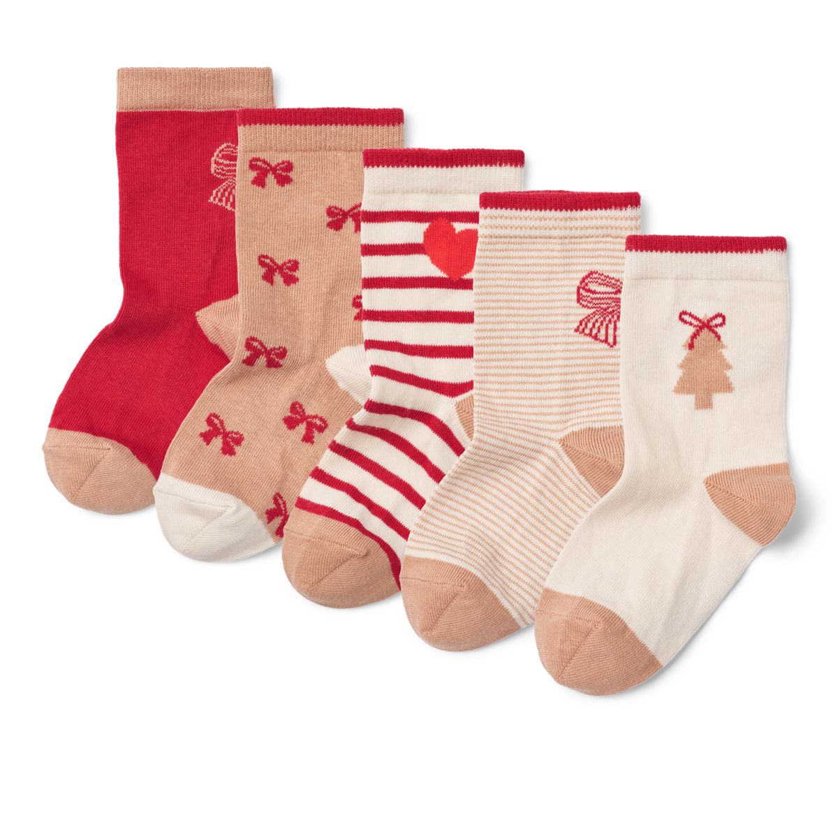 Liewood Silas Socks 5-Pack - Bow / Pale Tuscany Multi Mix - SOCKS/STOCKINGS