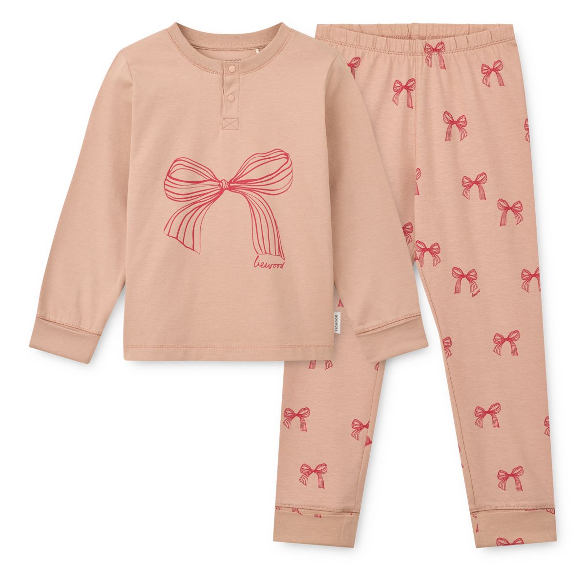 Liewood WILHELM Grow Pyjamas Set - Bow / Pale Tuscany Mix - PYJAMAS SET