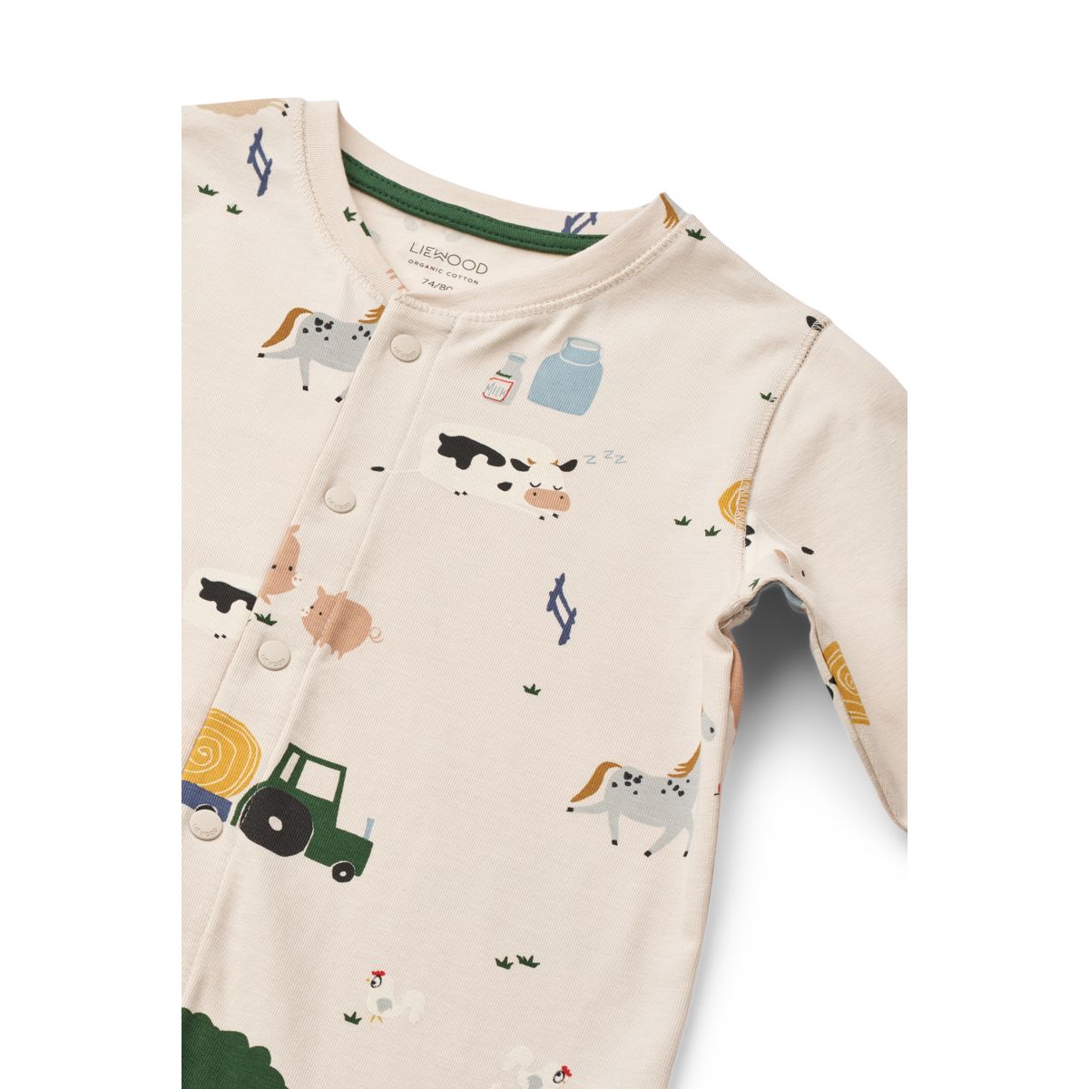 Liewood BIRK Grow Pyjamas Jumpsuit - Farmlife / Sandy - PYJAMAS JUMPSUIT
