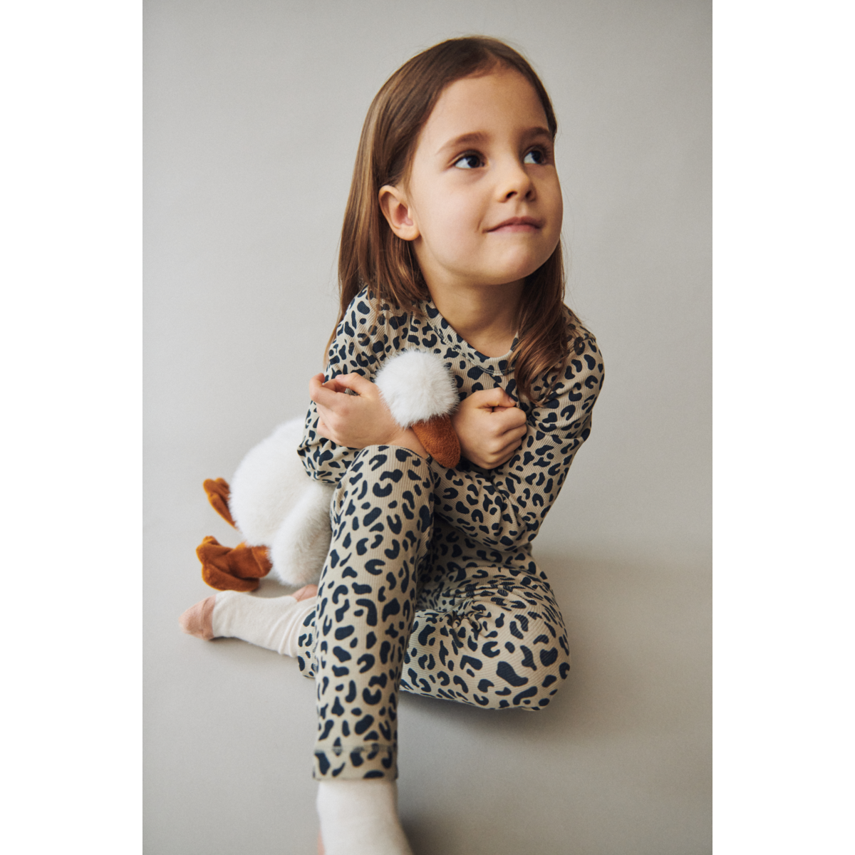Liewood MARIEN Rib Leggings - Leo / Mist - LEGGINGS