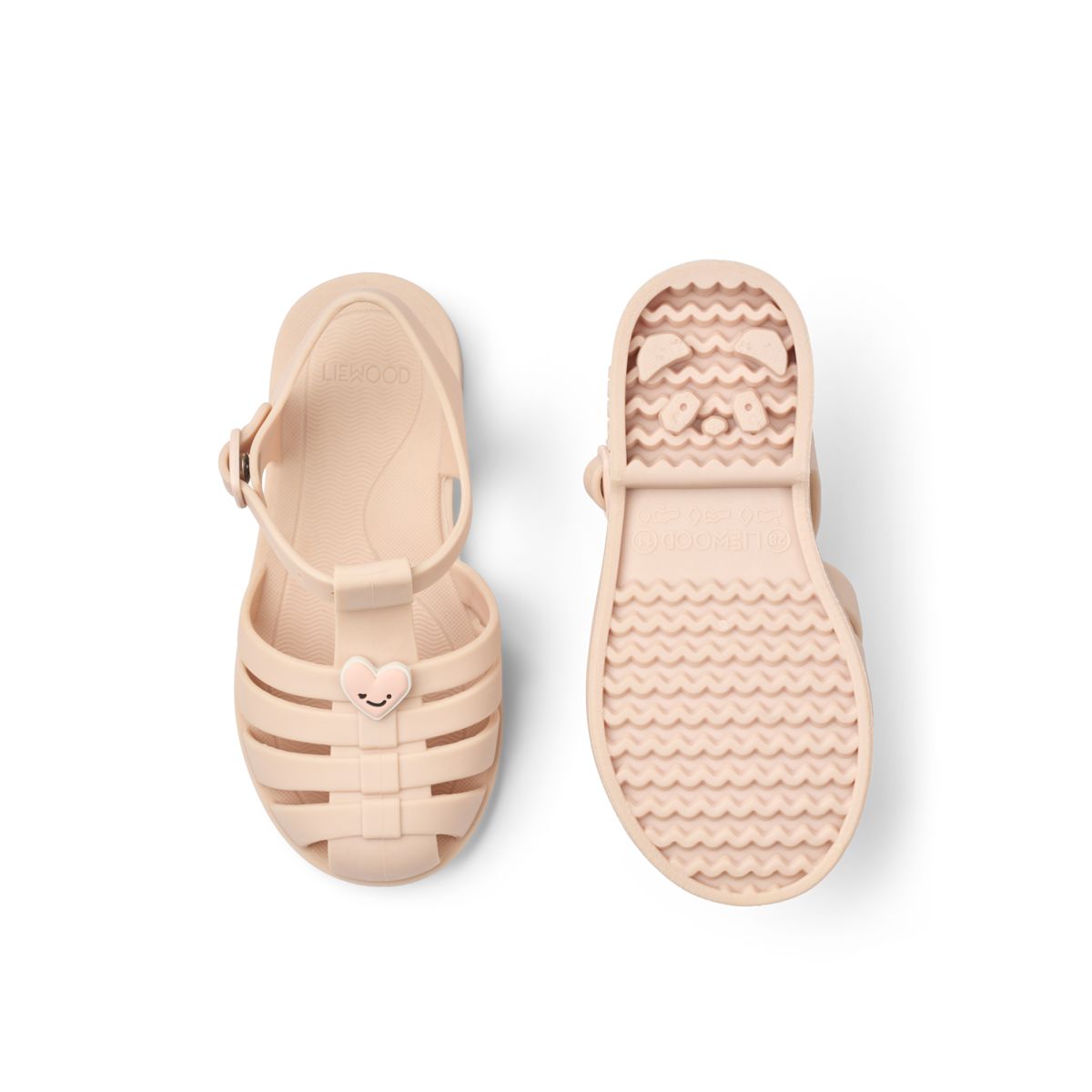 Bre Beach Sandals with Charms - Sweethearts / Sorbet rose