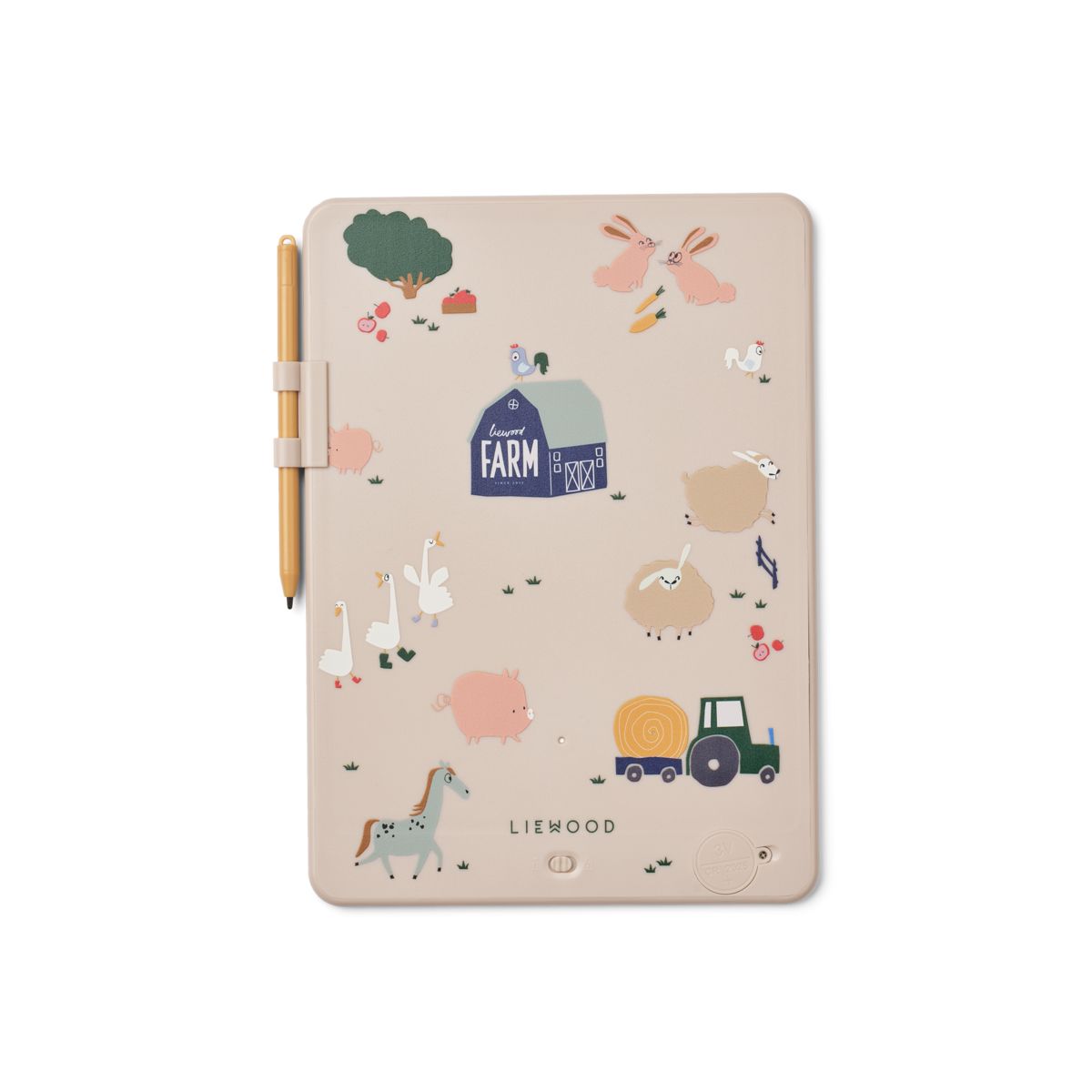 Liewood ZORA LCD Drawing Board 10 inches - Farmlife / Sandy - CREATIVE TOYS