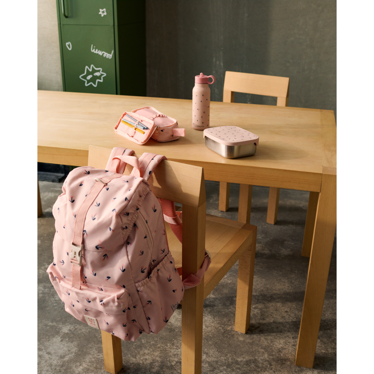 Liewood Cindy Pencil Case - Cherry heart / Rosey - PENCILCASE