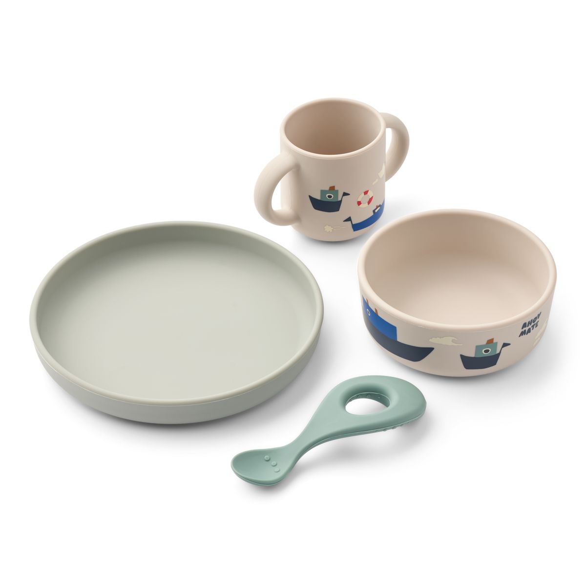 Liewood VIVI Silicone Tableware Set - Sailing / Sandy - TABLEWARE SET