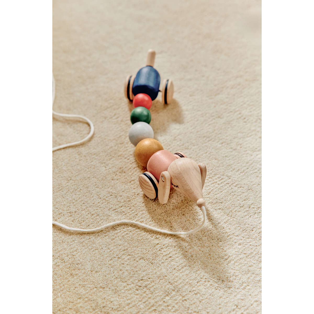 Liewood Barthes Pull Along Toy - Golden caramel multi mix - PULL ALONG TOY