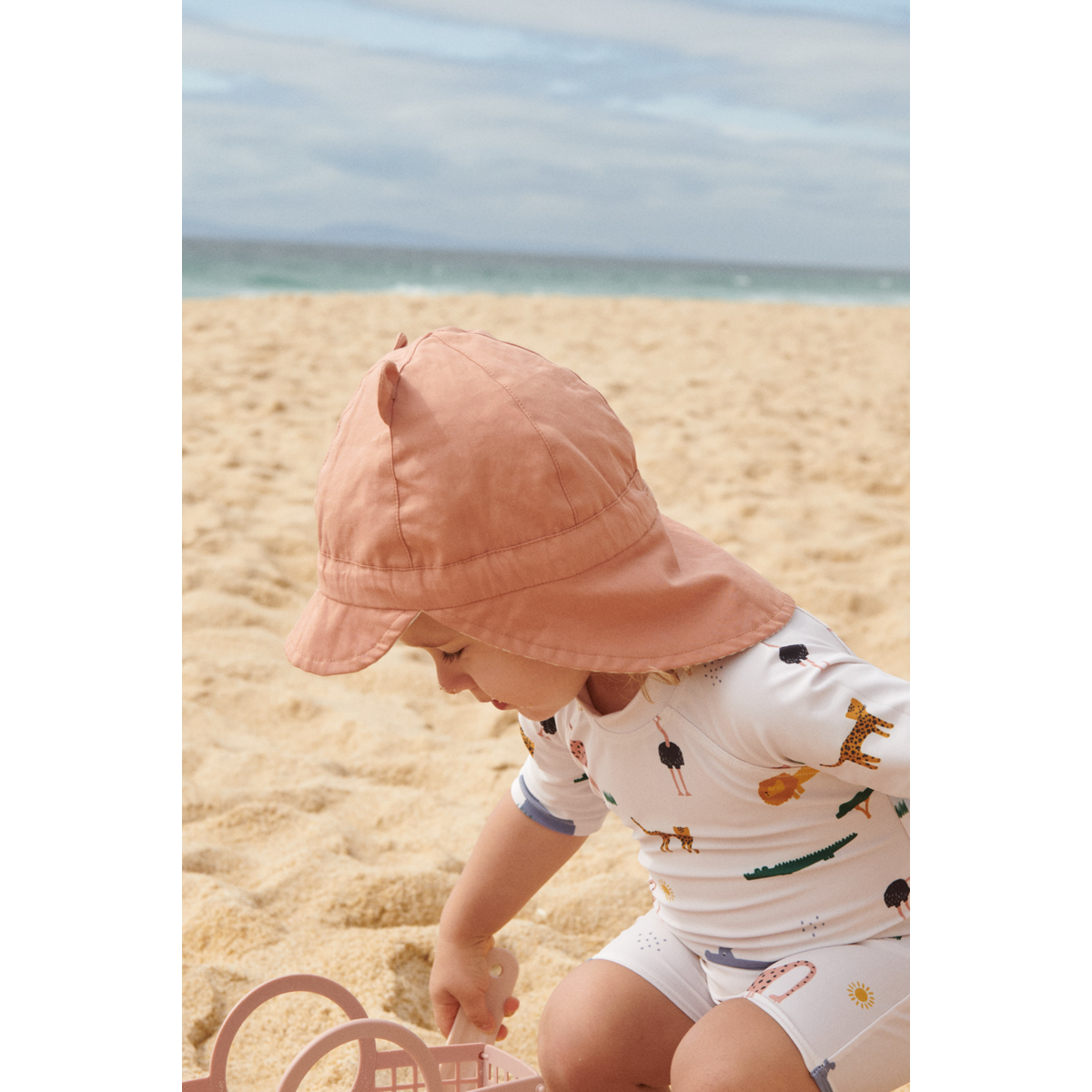Liewood Gorm Reversible Sun Hat - Sea creature / Sandy - HATS/CAP