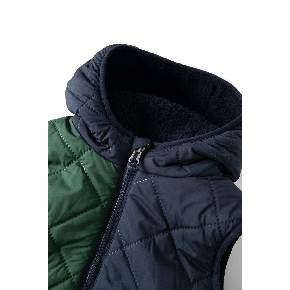 Liewood Diana Reversible Pile Vest - Classic navy mix - VEST