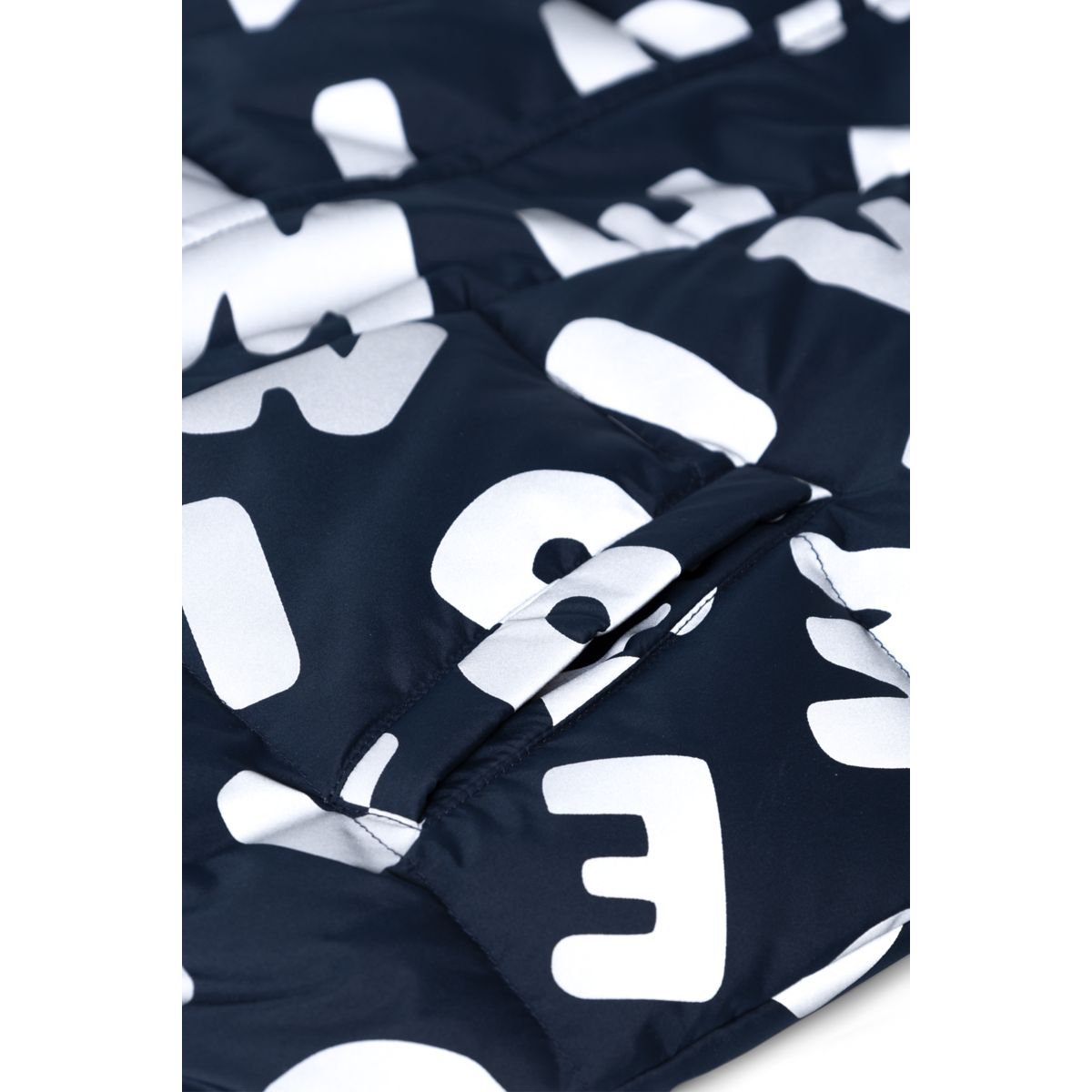 ADELINA Reflektierende Daunenjacke - Letters / Classic navy