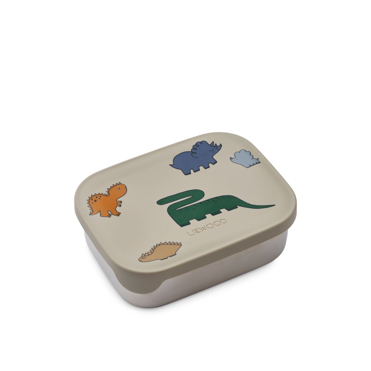 Liewood ARTHUR Steel Lunchbox - Dinosaurs / Mist - LUNCHBOX