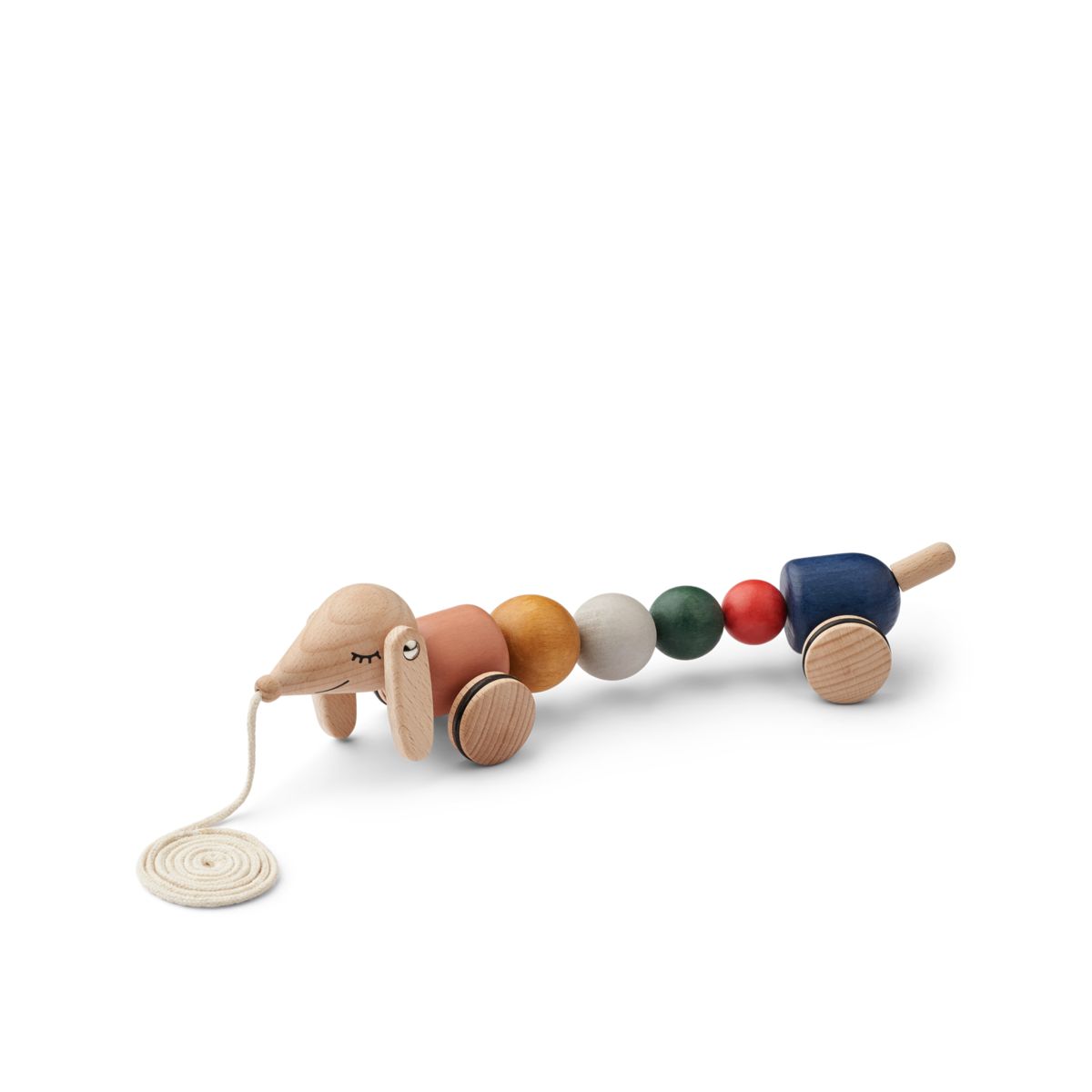 Liewood Barthes Pull Along Toy - Golden caramel multi mix - PULL ALONG TOY