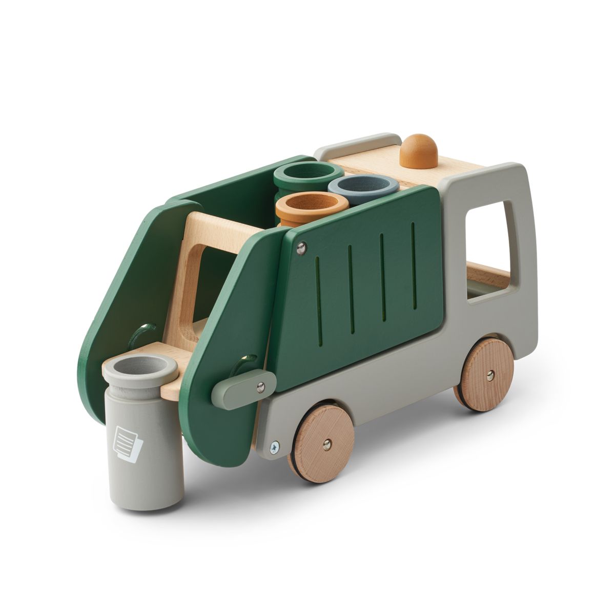 Liewood Irina Recycling Truck - Garden green multi mix - PRETEND PLAY
