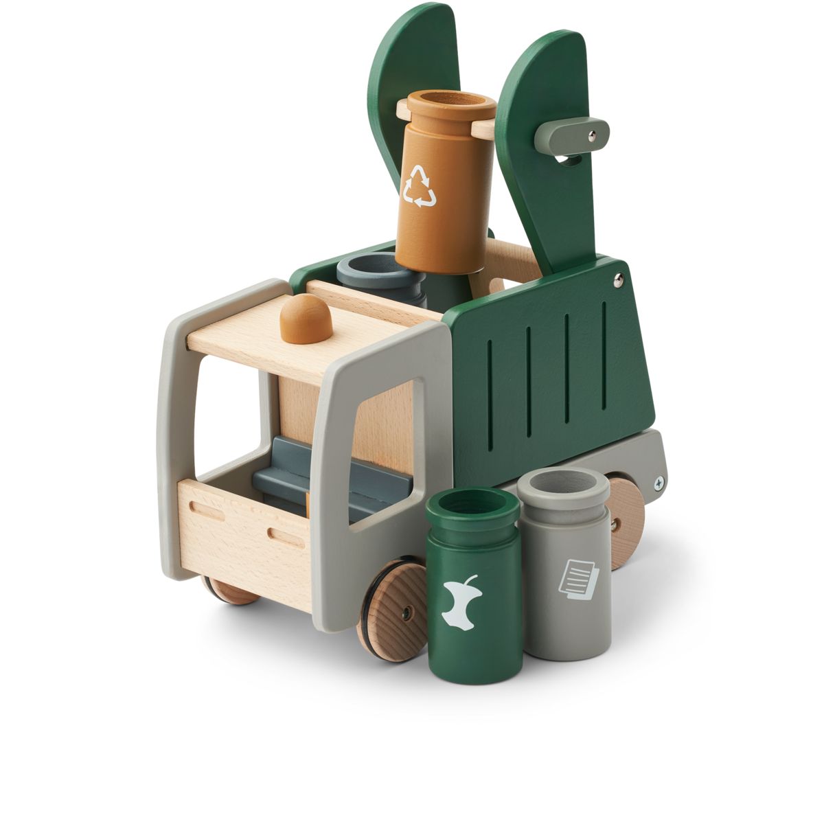 Liewood Irina Recycling Truck - Garden green multi mix - PRETEND PLAY