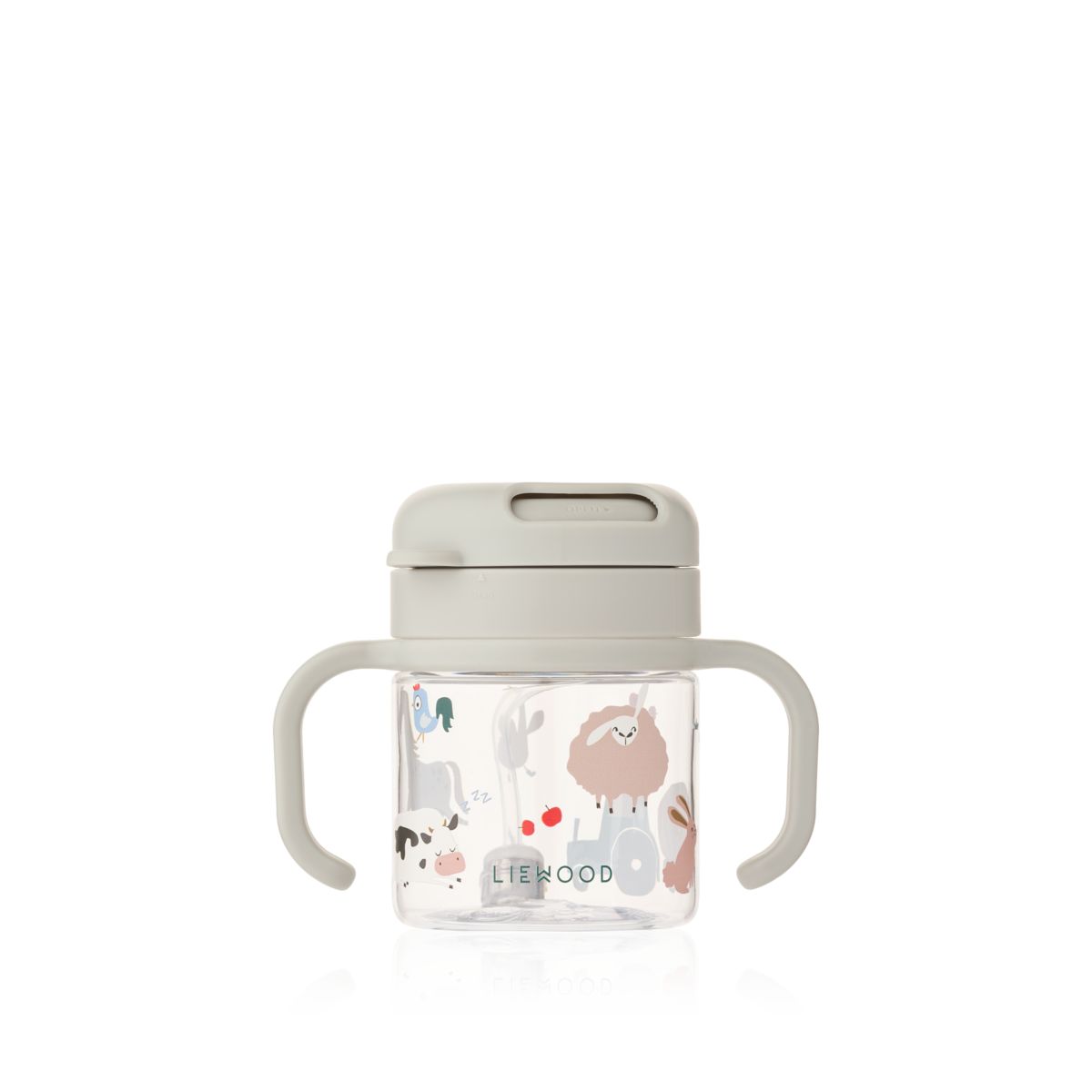 Liewood KAI tritan straw cup - Farmlife / Sandy - CUP
