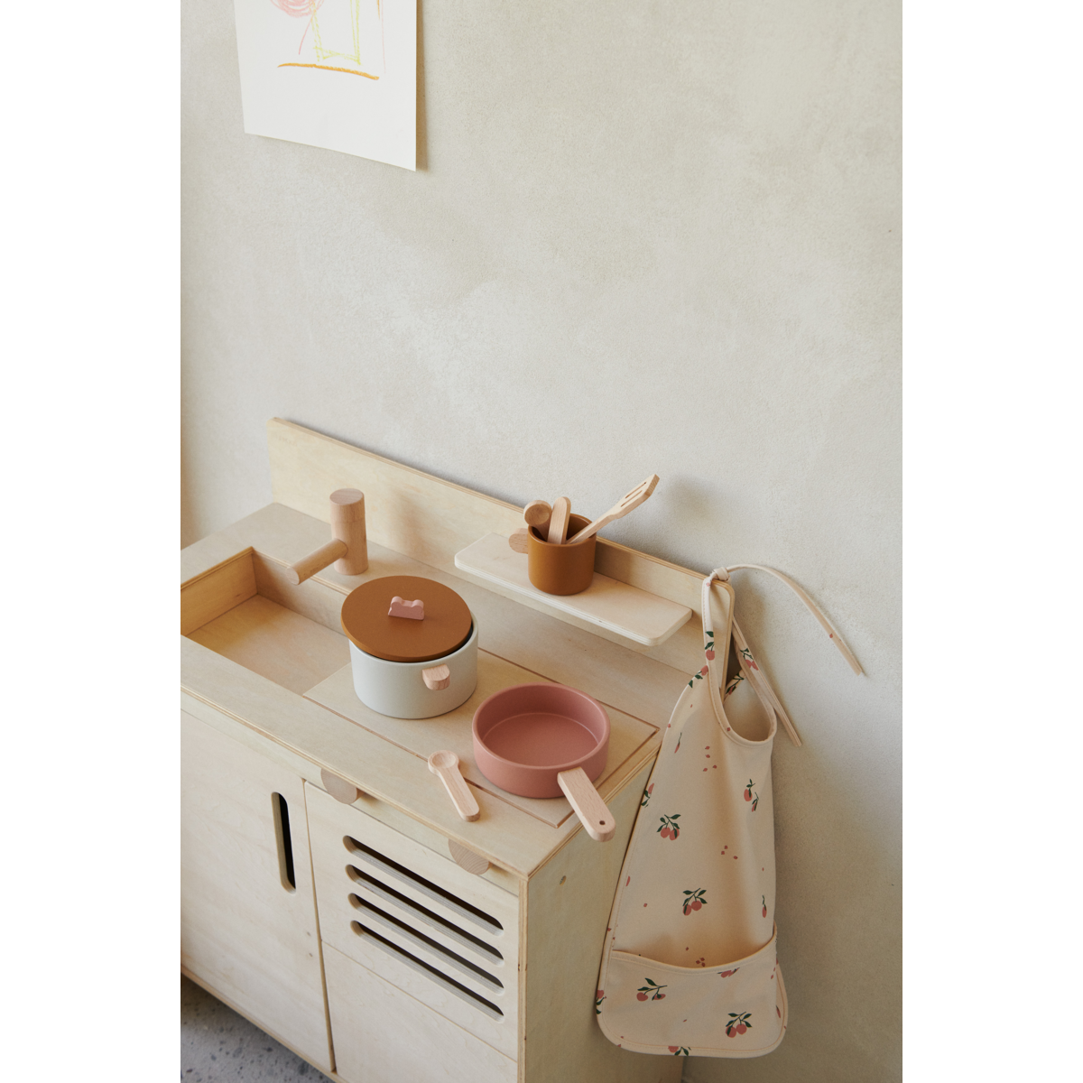 Liewood Lai Bib - Peach / Sea shell mix - BIB