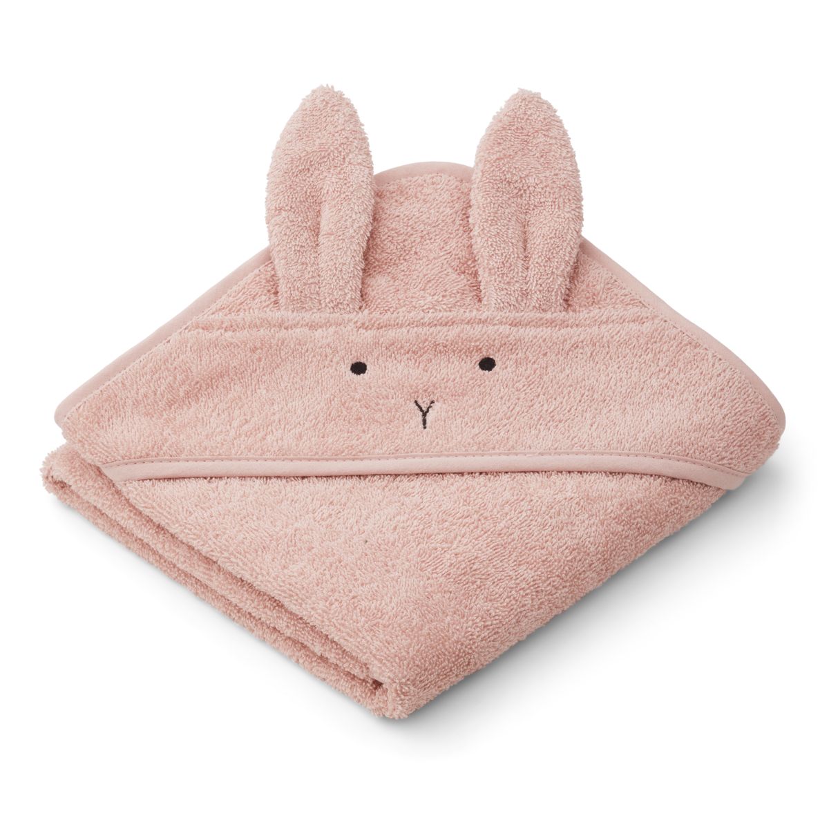 Liewood Albert Hooded Baby Towel - Rabbit rose - TOWEL / WASHCLOTH